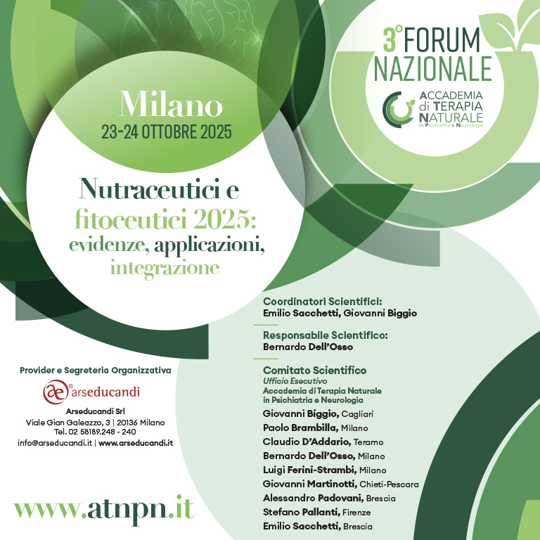 3° Forum Nazionale ATNPN - Nutraceutici e fitoceutici 2025: evidenze, applicazioni, integrazione